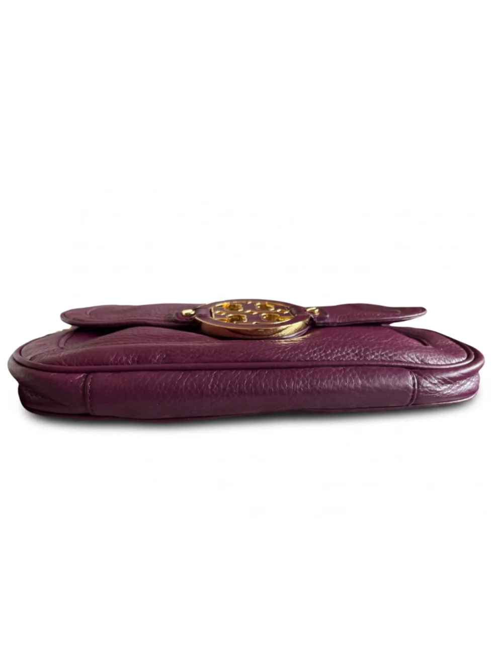 Tory Burch Crossbody Bag Leather Violet - PLUM Gold Trim